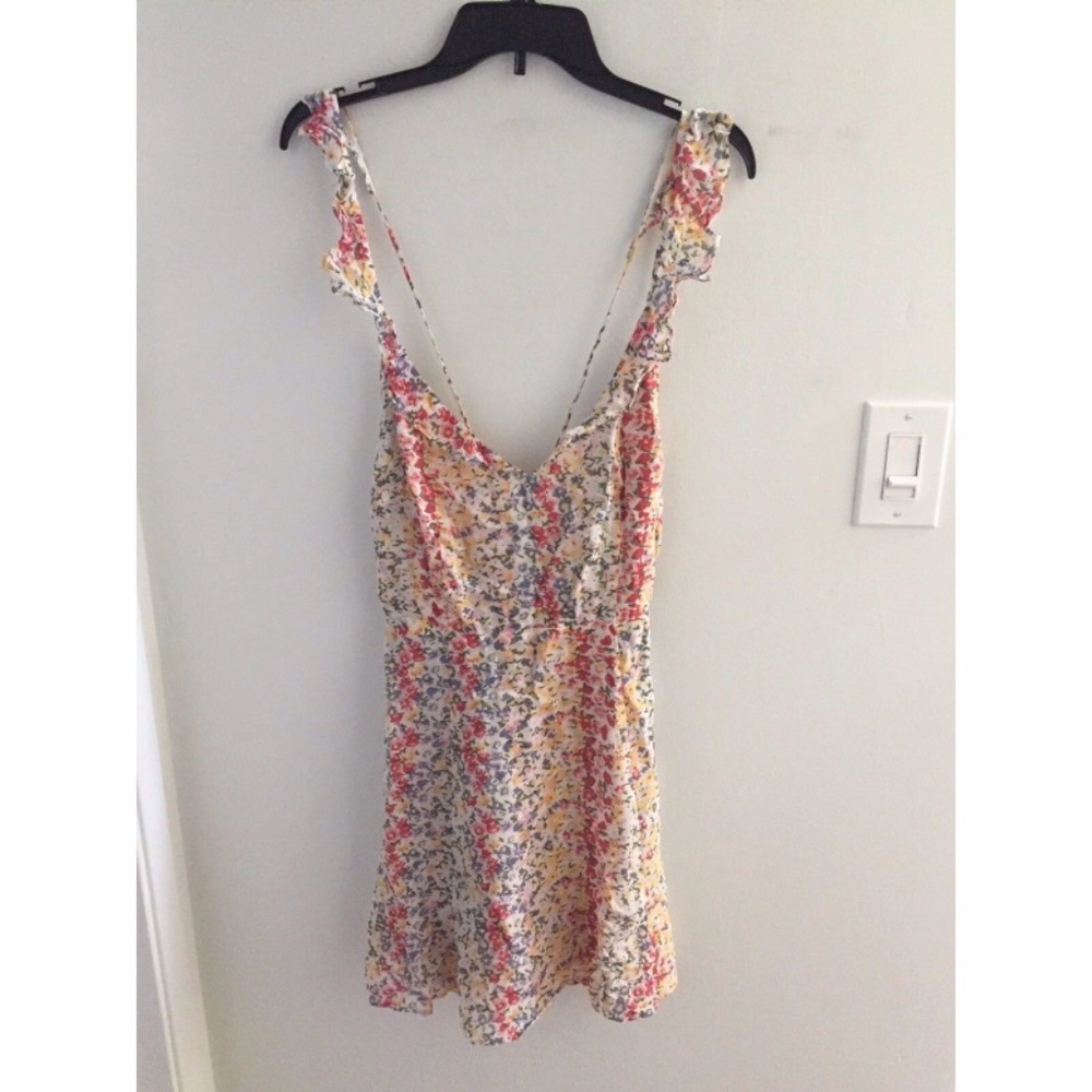 Reformation Issa Floral Printed Ruffle Mini Dress - Picture 5 of 6